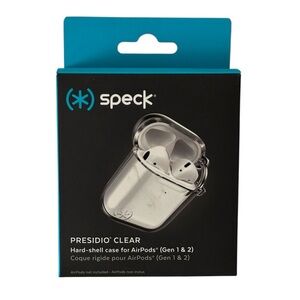 Speck Presidio Clear Hard Shell Case for AirPods Generation 1 & 2